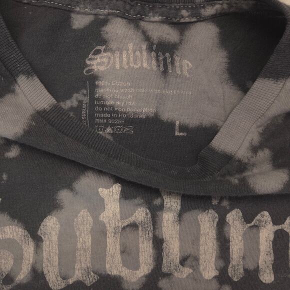 Sublime Band Short Sleeve Crew Neck Graphic T Shirt Mens Size Large L Black - Picture 3 of 9
